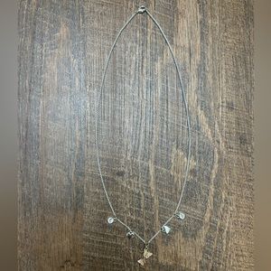 Brilliance Silver/Rose Gold Butterfly Necklace